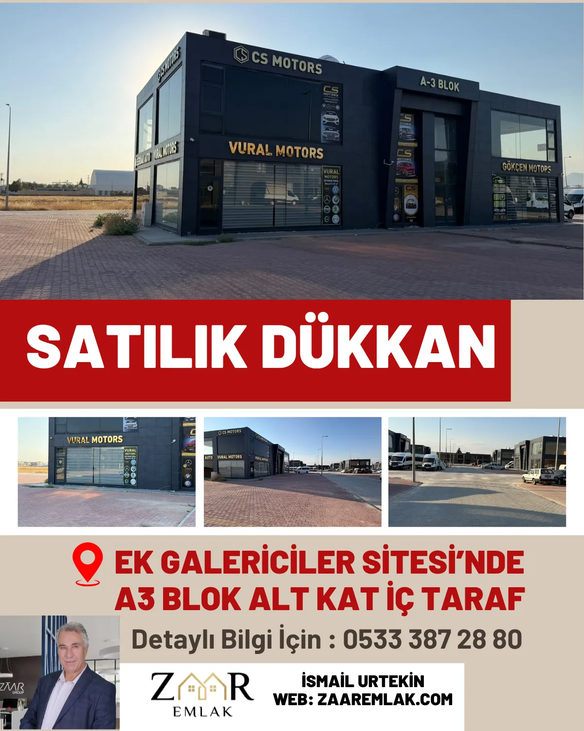Ek Galericiler Sitesinde Satılık Dükkan&Ofis